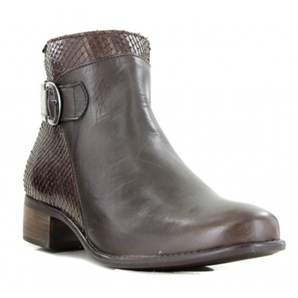 NEW Mephisto Emeline Snake-Embossed Ankle Bootie